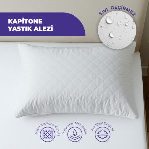 2’li Mikro Kapitone Sıvı Geçirmez Yastık Alezi – Hisar Serisi