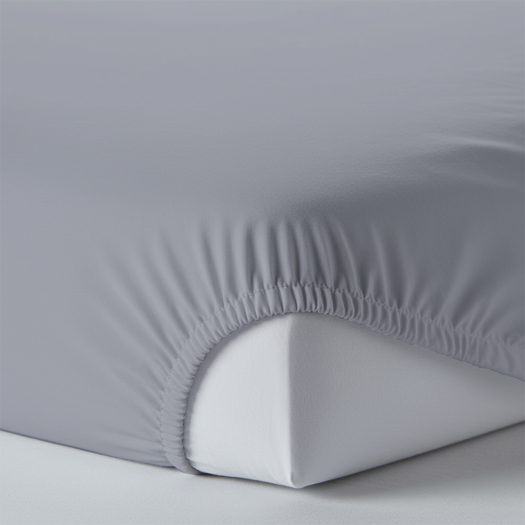 %100 Pamuk Lastikli Çarşaf Takım – Gri – Ayasofya Serisi