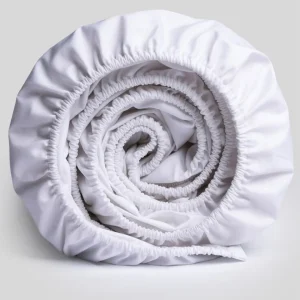 %100 Pamuk Ranforce Lastikli Çarşaf Beyaz – Dolmabahçe Serisi