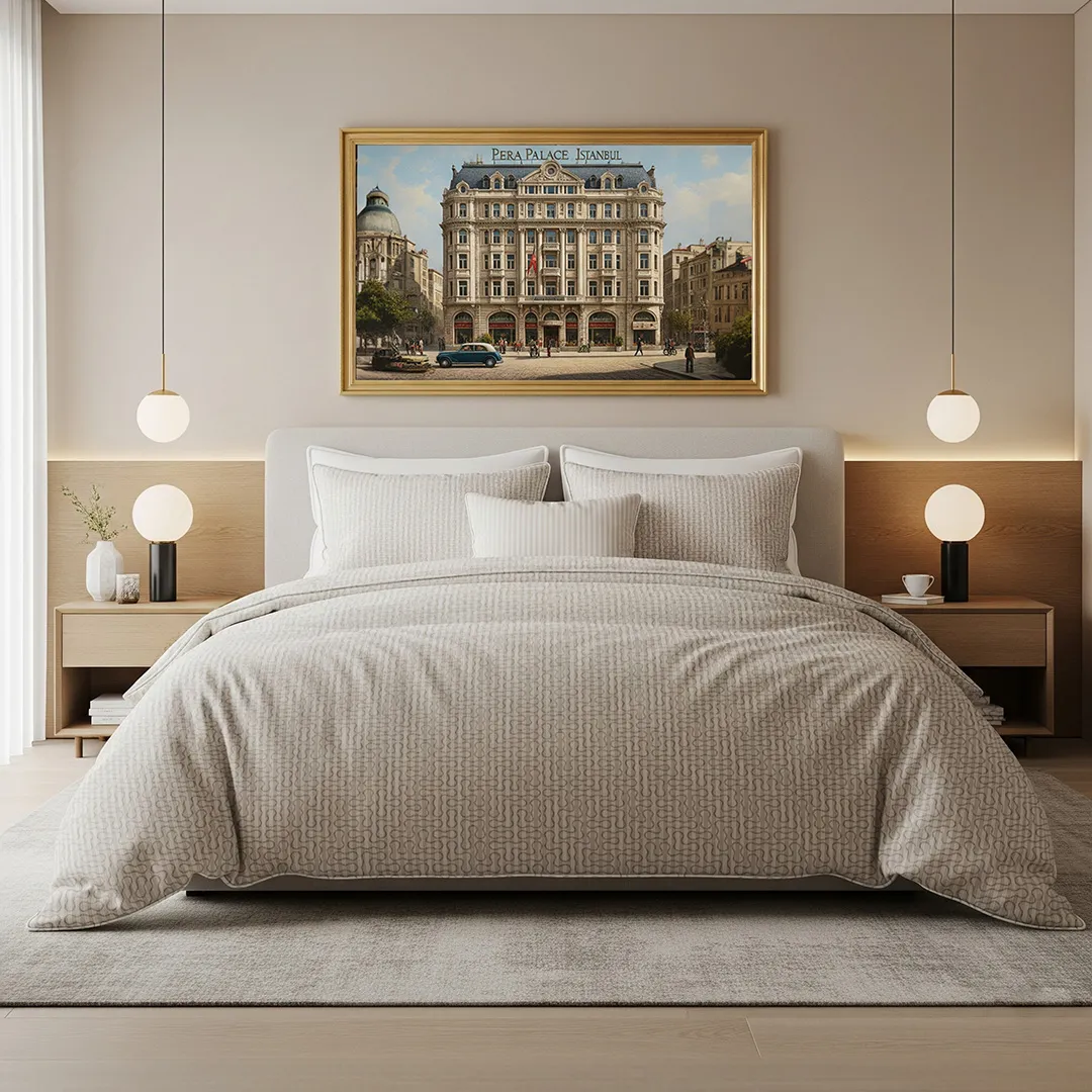 Yatak Örtüsü Takımı  / Cappuccino – Pera Serisi