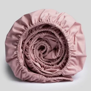 %100 Pamuk Ranforce Lastikli Çarşaf Pudra – Dolmabahçe Serisi