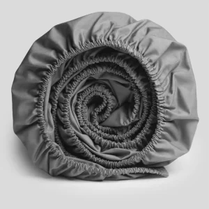 %100 Pamuk Ranforce Lastikli Çarşaf Gri – Dolmabahçe Serisi