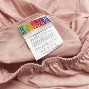 %100 Pamuk Ranforce Lastikli Çarşaf Pudra – Dolmabahçe Serisi