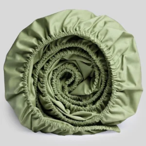 %100 Pamuk Ranforce Lastikli Çarşaf Haki- Dolmabahçe Serisi