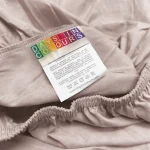 %100 Organik Pamuk Lastikli Çarşaf Pudra – Dolmabahçe Serisi - 4