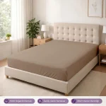 %100 Organik Pamuk Lastikli Çarşaf Toprak – Dolmabahçe Serisi - 2